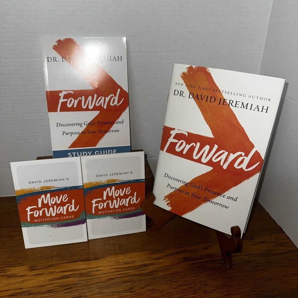 Dr.‎ David Jeremiah FORWARD HB Book + Study Guide + 2 Sets Sealed Cards ~ Lot